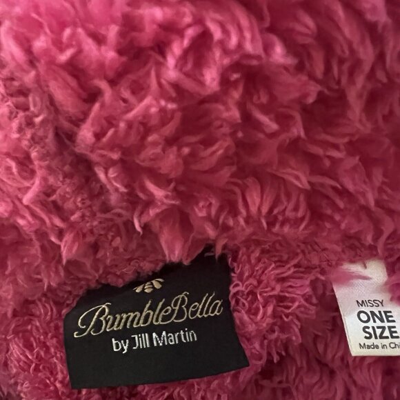 BumbleBella by Jill Martin Women Wrap ~ Hooded One Size Pink A605344 - Picture 8 of 8